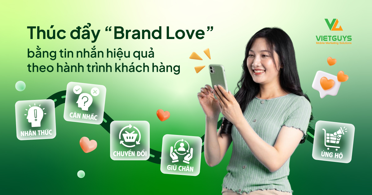 Thúc đẩy “Brand Love” bằng tin nhắn hiệu quả theo hành trình khách hàng